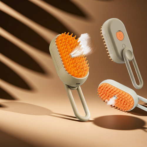 3-in-1 Steam Pet Grooming Brush