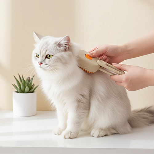 3-in-1 Steam Pet Grooming Brush