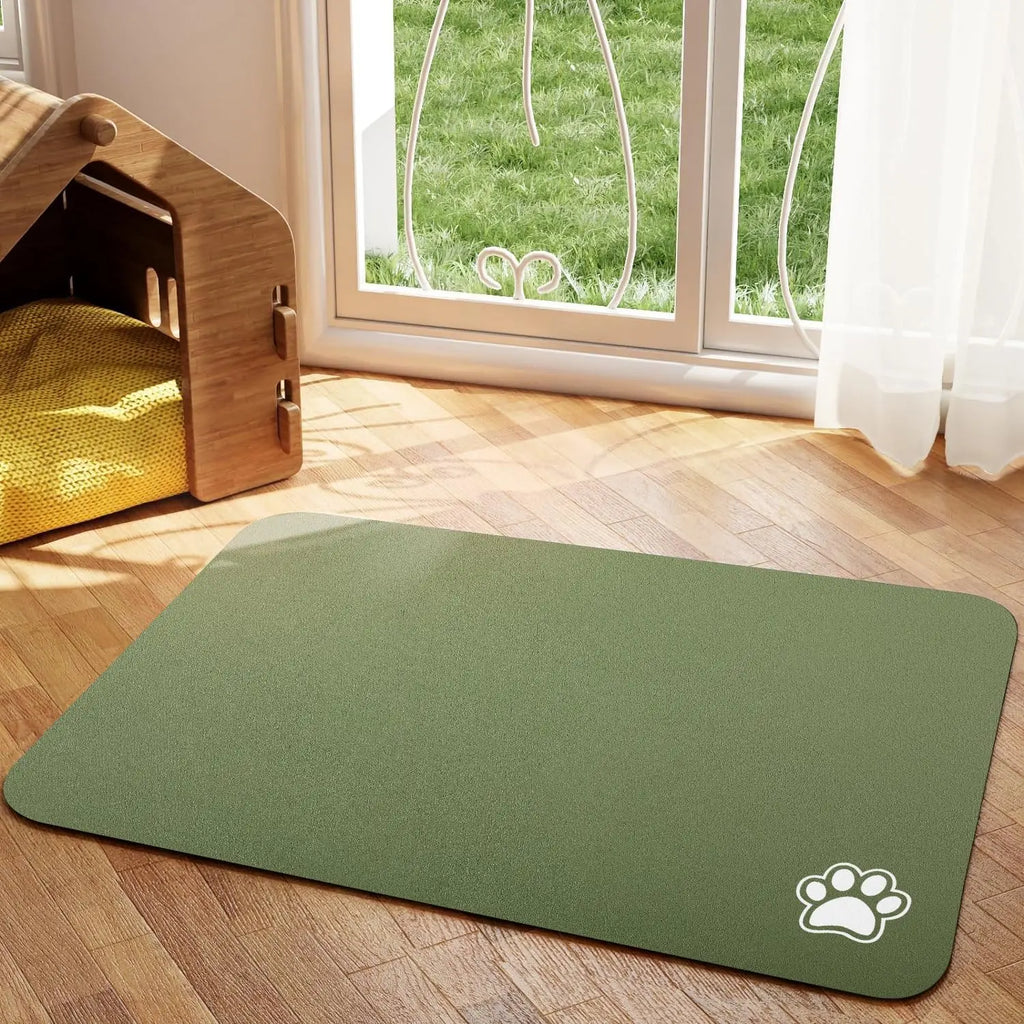 Absorbent Pet Feeding Mat - Waterproof, Anti-Slip Food and Water Placement For Dogs And Cats
