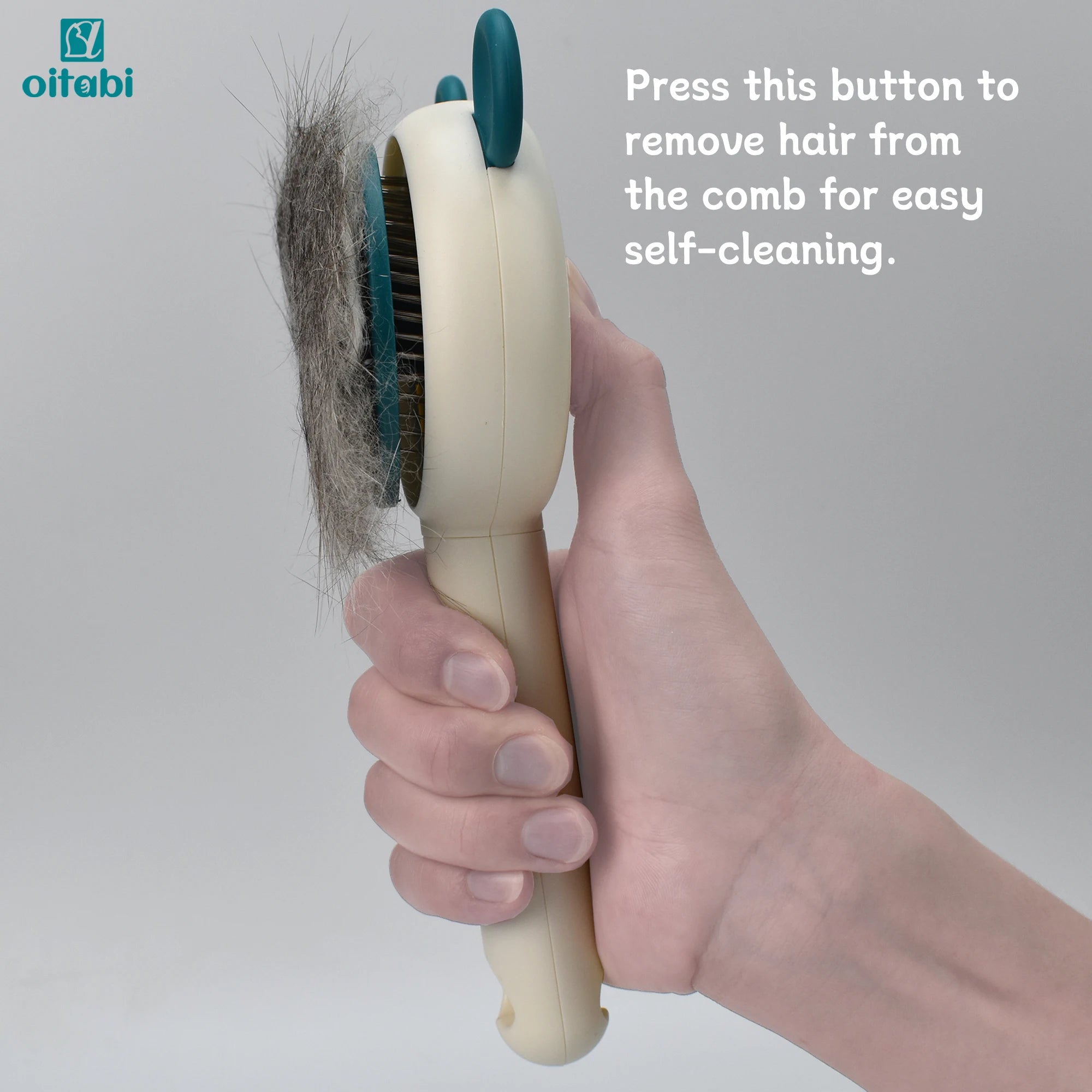 Self-Cleaning Pet Grooming Brush – Removes Loose Fur in Seconds
