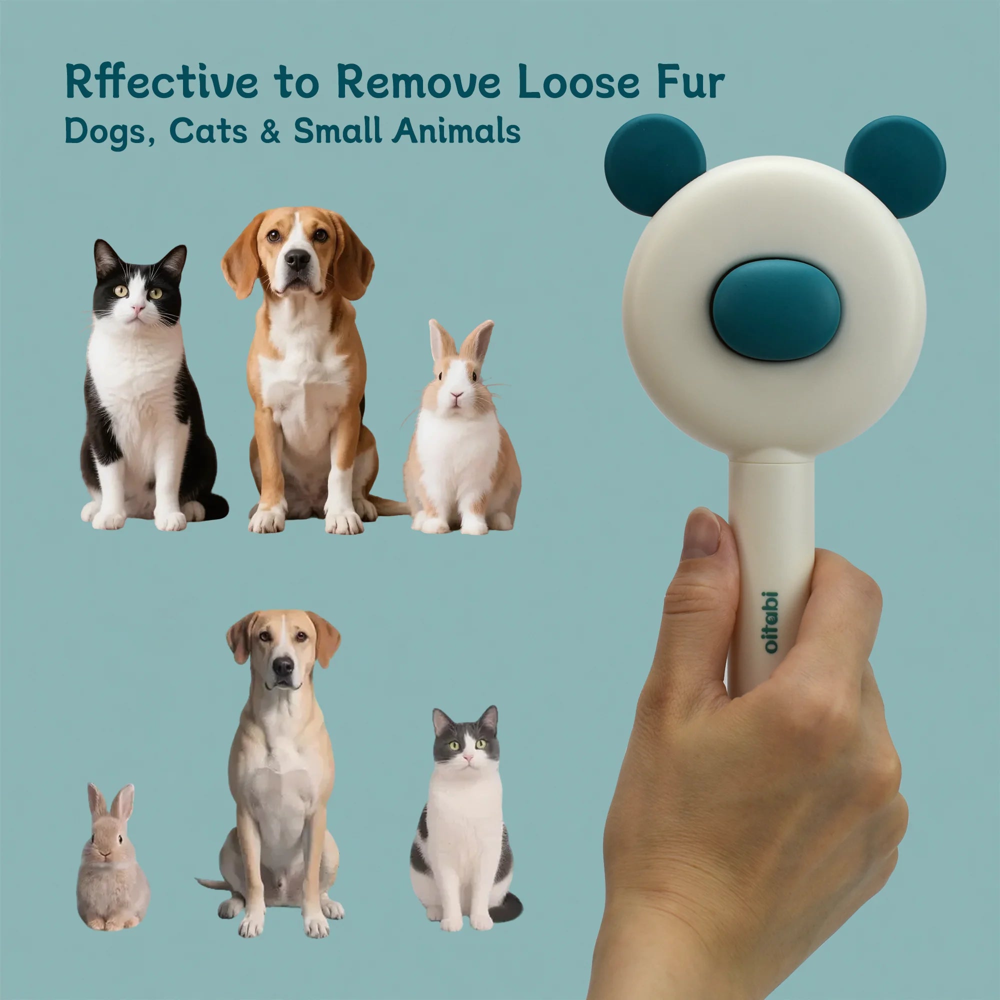 Self-Cleaning Pet Grooming Brush – Removes Loose Fur in Seconds