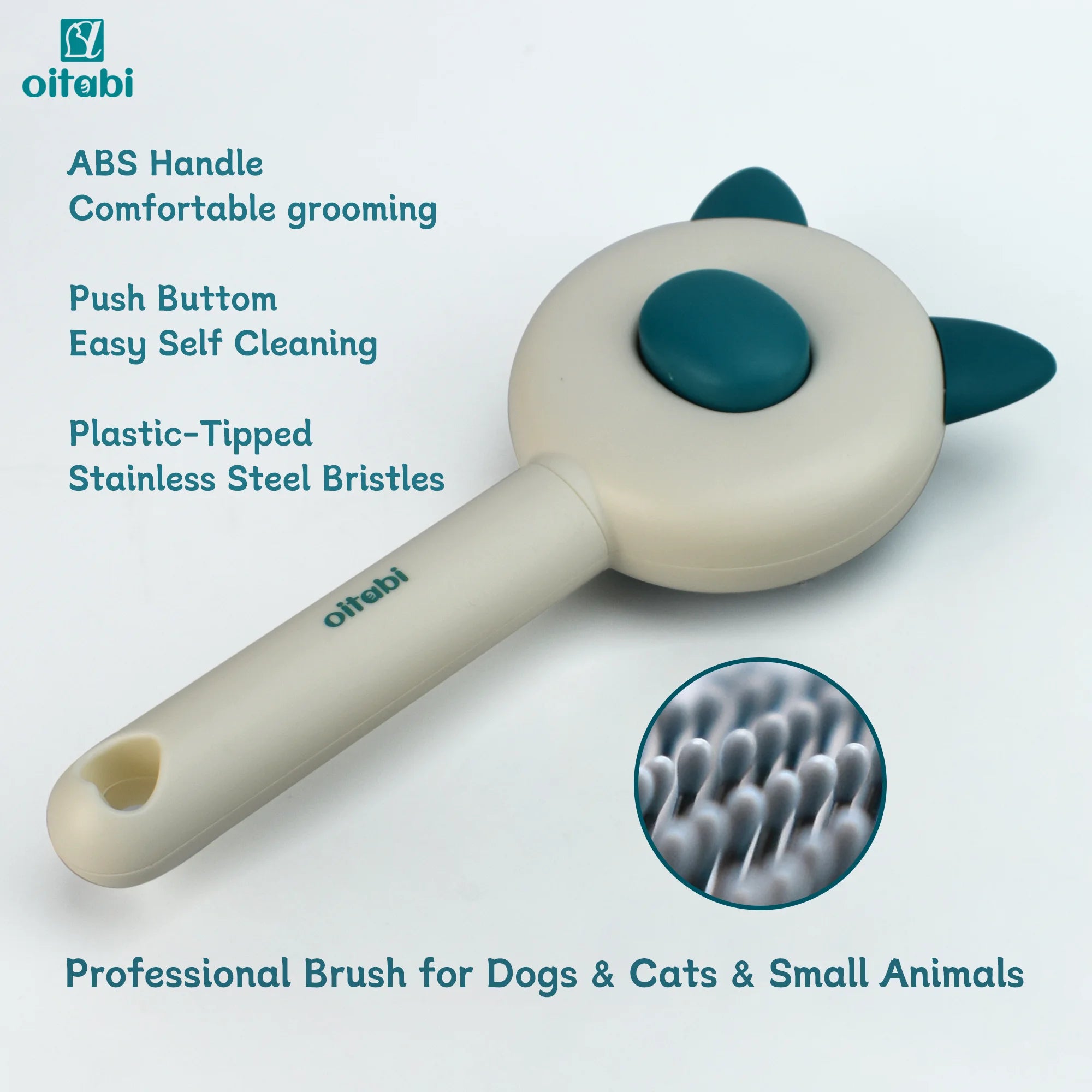 Self-Cleaning Pet Grooming Brush – Removes Loose Fur in Seconds