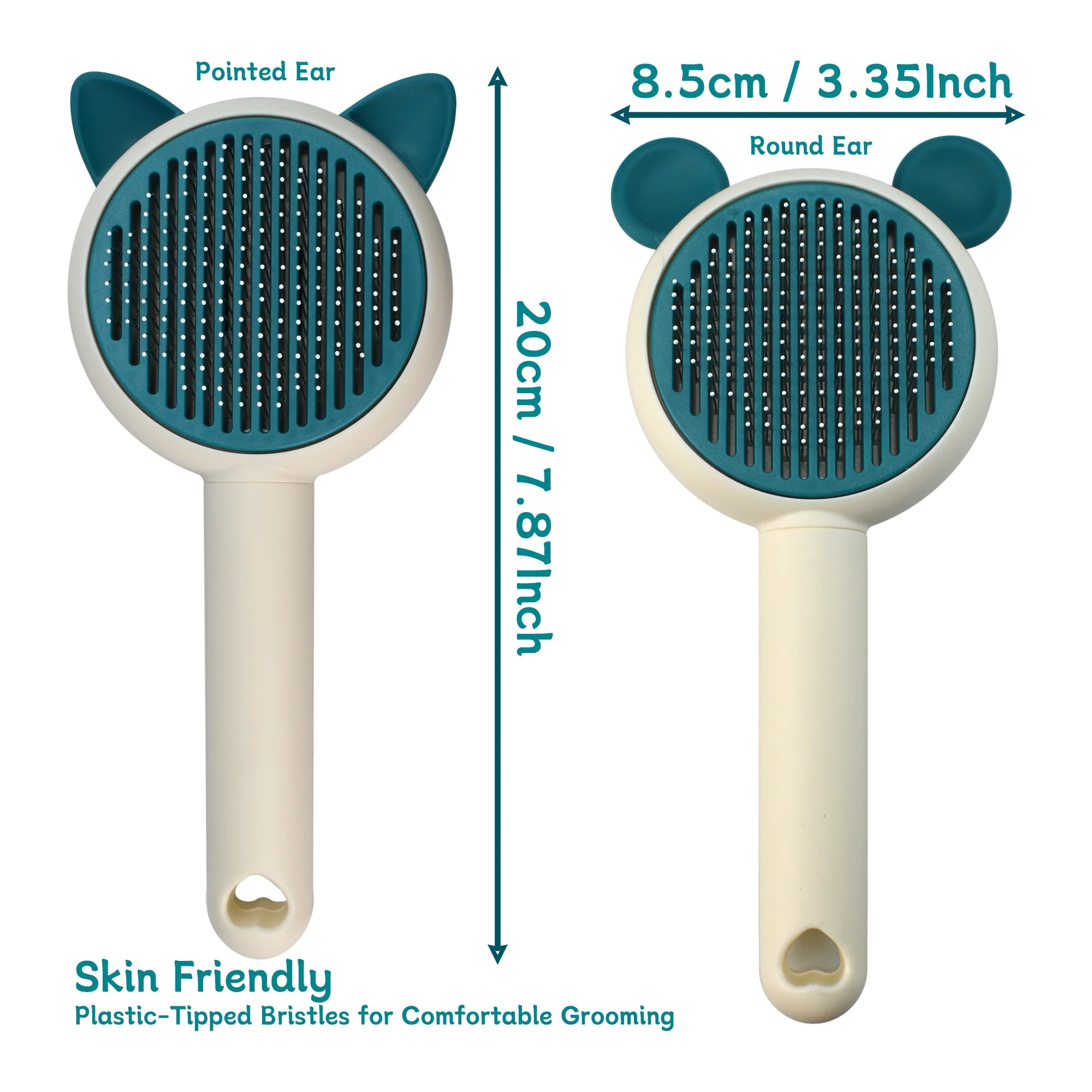 Self-Cleaning Pet Grooming Brush – Removes Loose Fur in Seconds