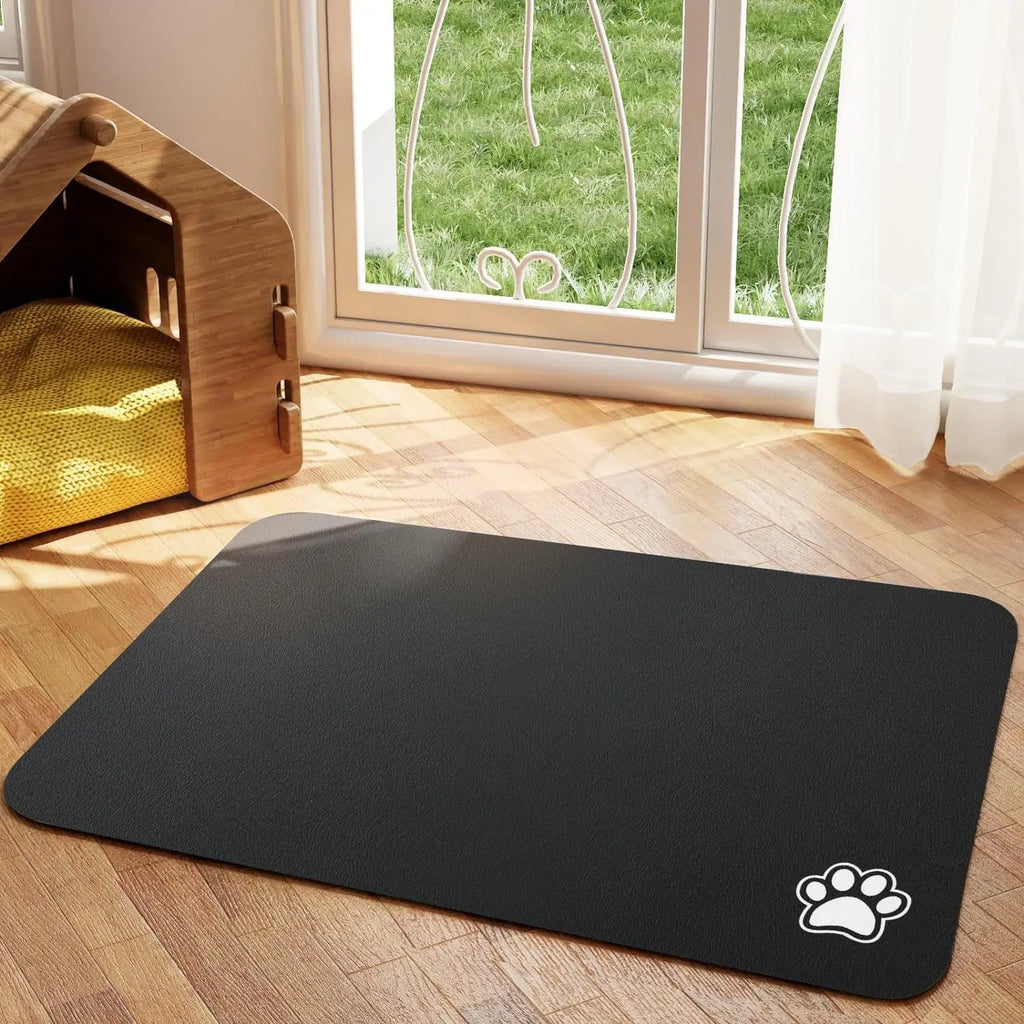Absorbent Pet Feeding Mat - Waterproof, Anti-Slip Food and Water Placement For Dogs And Cats