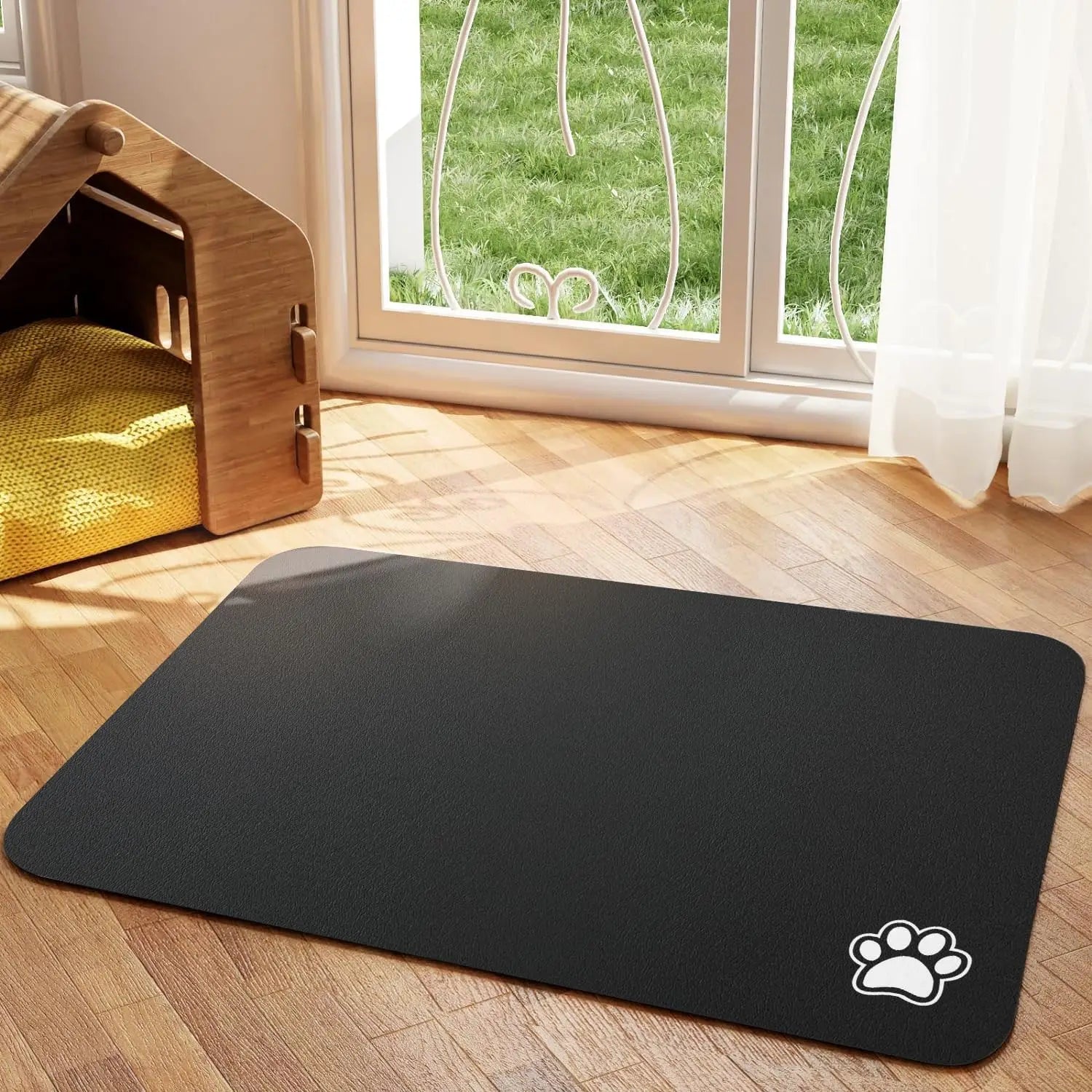 Absorbent Pet Feeding Mat - Waterproof, Anti-Slip Food and Water Placement For Dogs And Cats